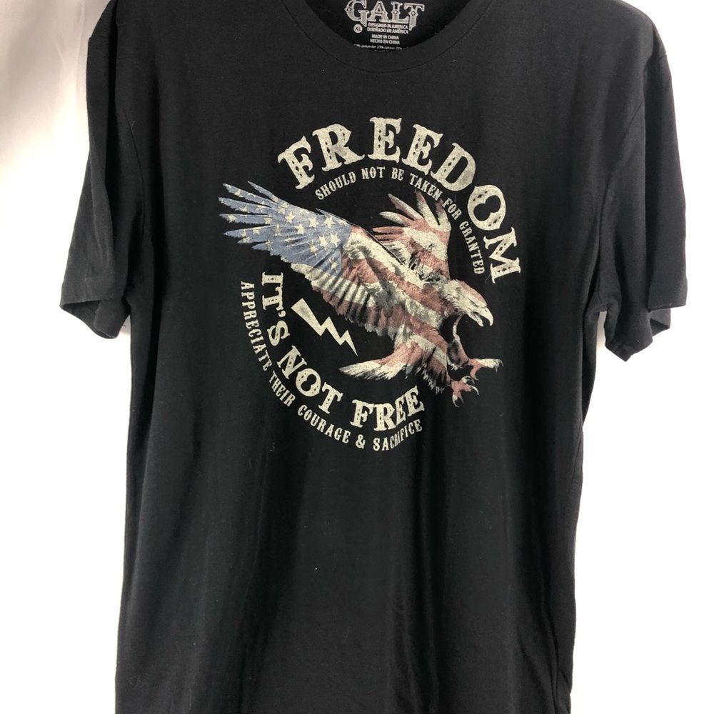 GALT men’s T-shirt black extra-large freedom T-shirt. Excellent condition